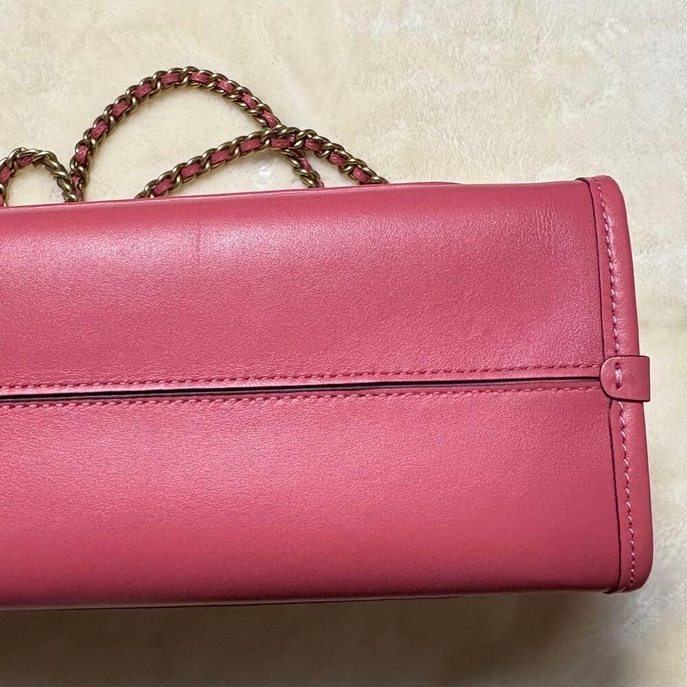 NWOT Coach Dark Pink Tea Rose Parker Turnlock - Picture 6 of 12